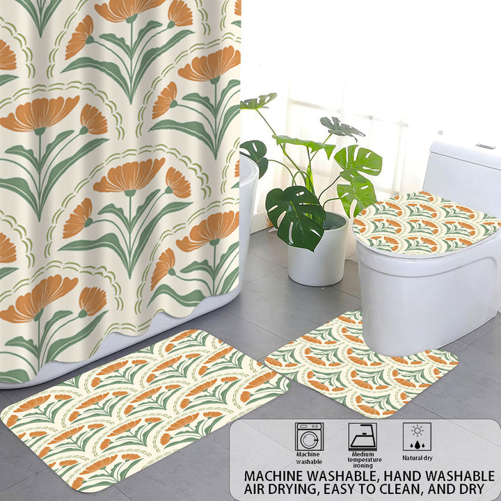 Bohemian-Themed Four-Piece Digital Bathroom Set Kalsten