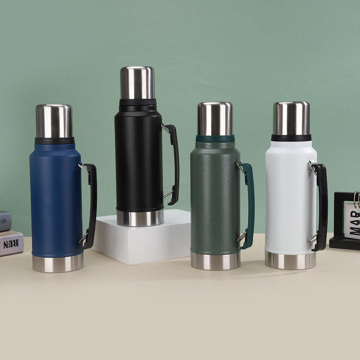Unisex Insulated Stainless Steel Water Bottle with Carrying Handle Kalsten