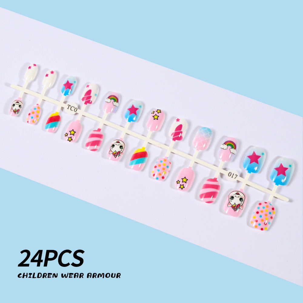 Children's Fun-Themed Press-On Nail Set Kalsten