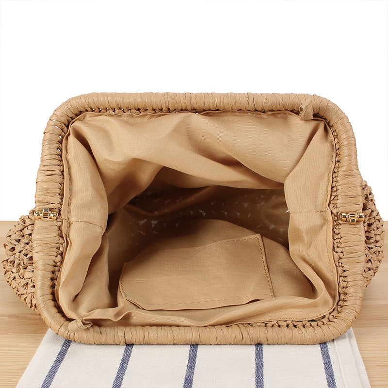Braided Clutch with Pearl Accent Kalsten