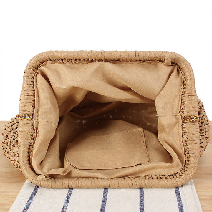 Braided Clutch with Pearl Accent Kalsten