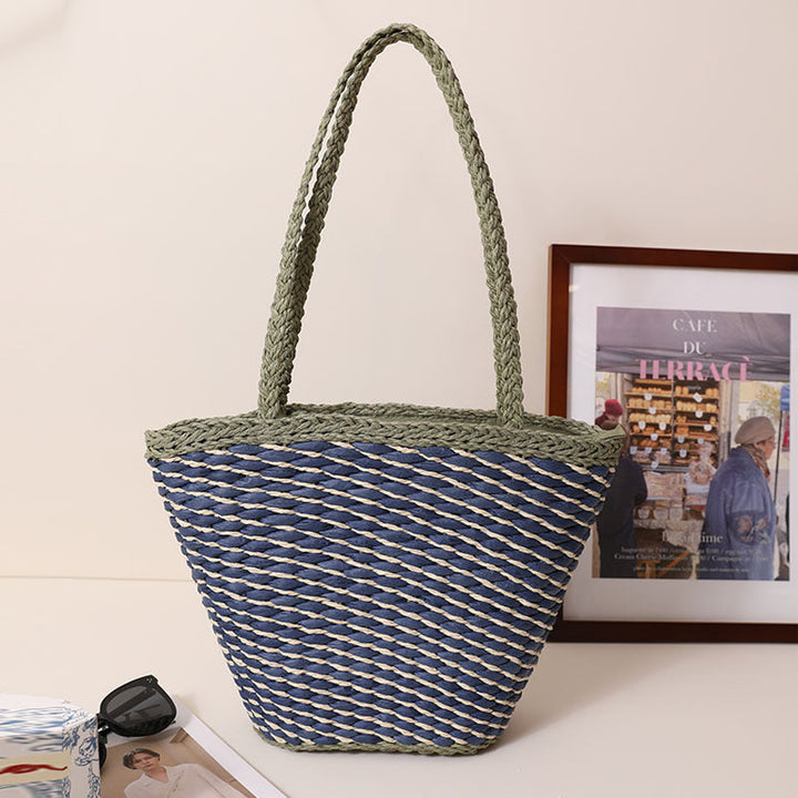 Braided Beach Bag with Wide, Sturdy Handles Kalsten