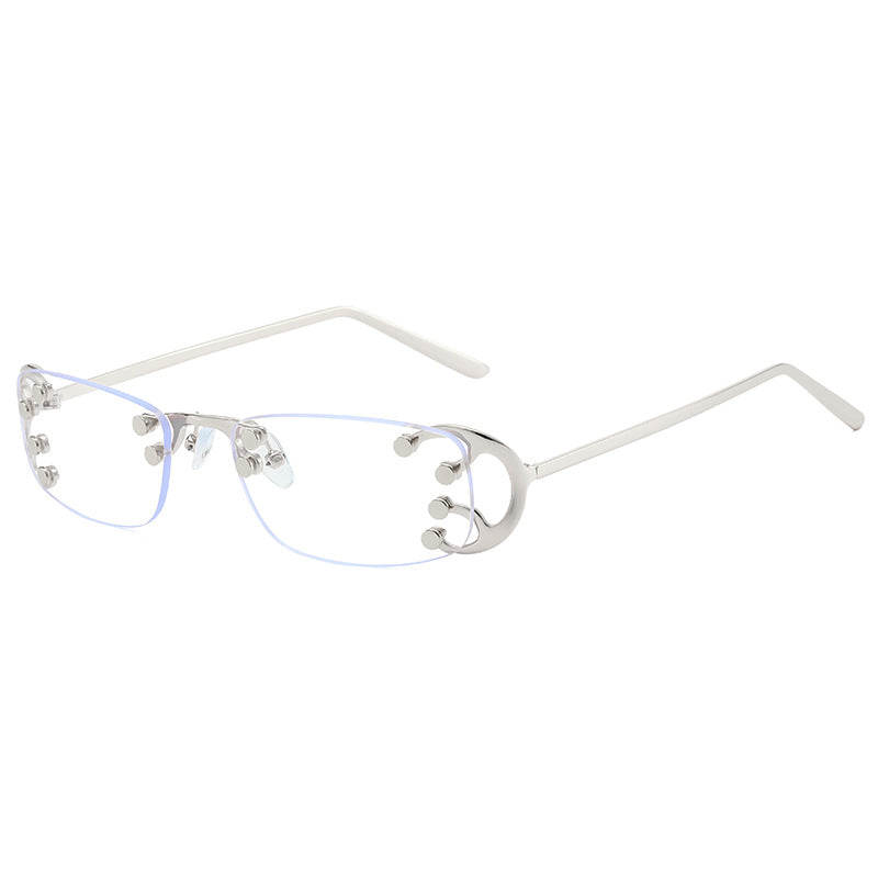 Women’s fashionable rectangular sunglasses with striking gold details Kalsten