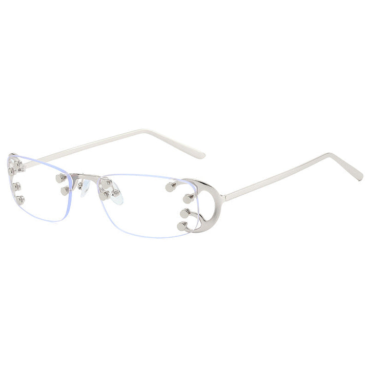 Women’s fashionable rectangular sunglasses with striking gold details Kalsten