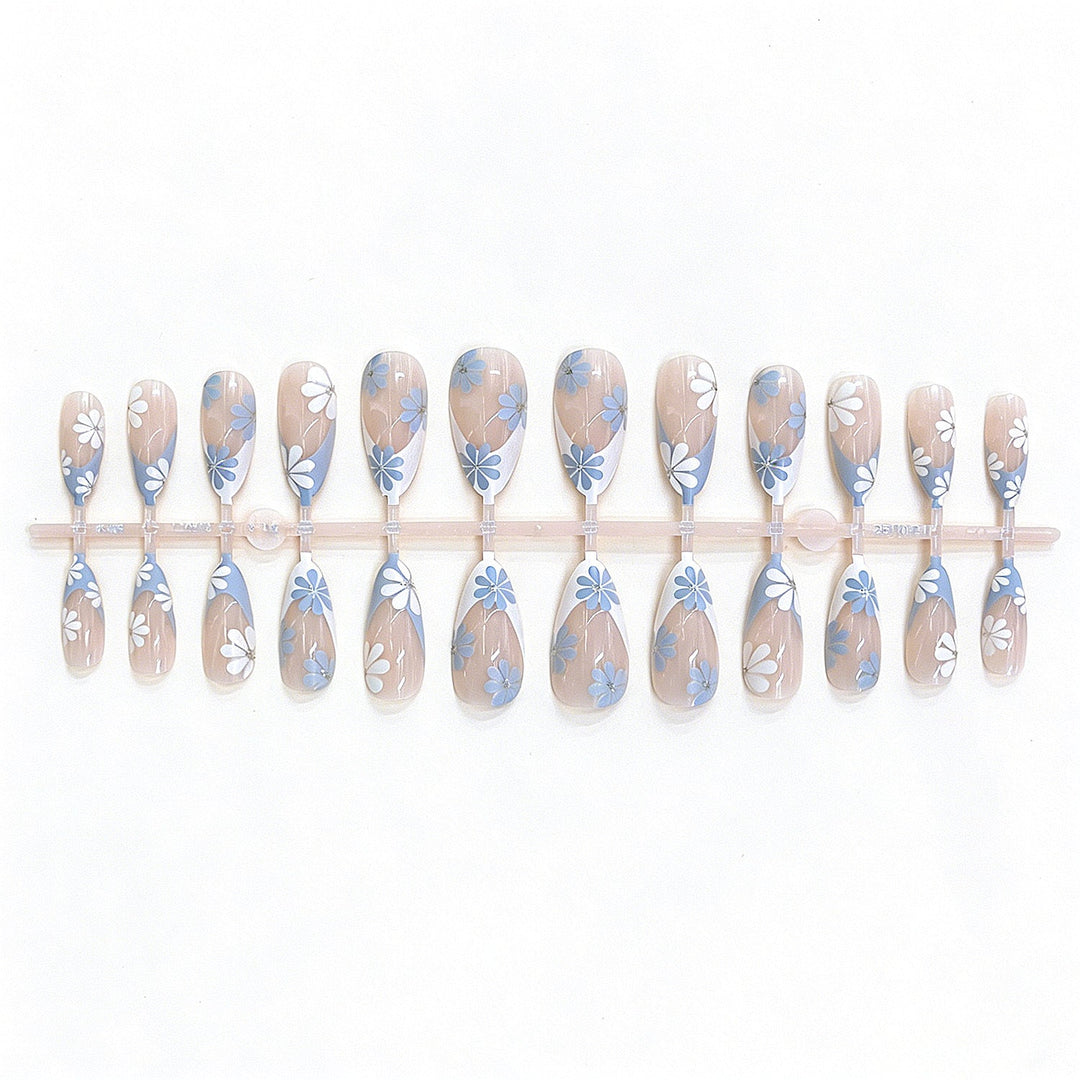 Floral Design Press-On Nail Set Kalsten