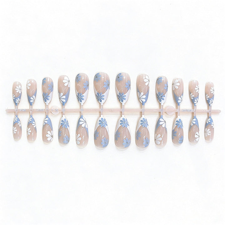 Floral Design Press-On Nail Set Kalsten