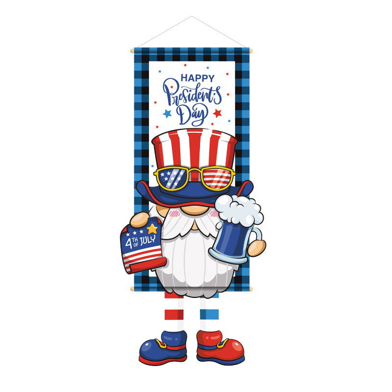 Unisex nan patriotic American flag windsock with long trailing streamers and reinforced hanging loop Kalsten