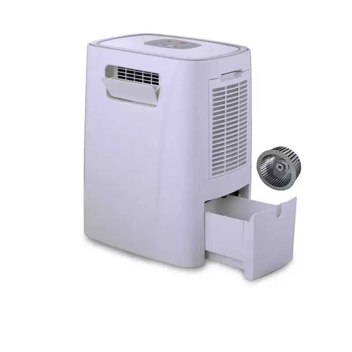 Unisex one size mobile room cooling unit with automatic evaporative dehumidifier programmable digital thermostat Kalsten
