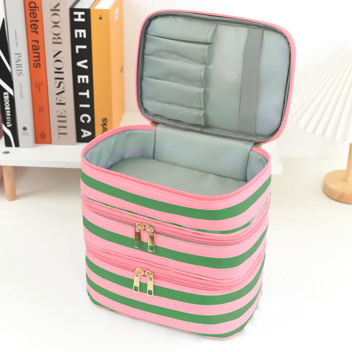 Stylish cosmetic organizer with multiple compartments Kalsten