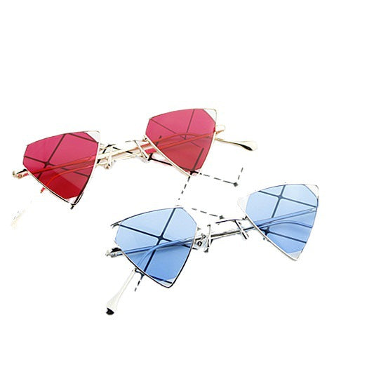 Ladies geometric sunglasses with elegant metal frame Kalsten