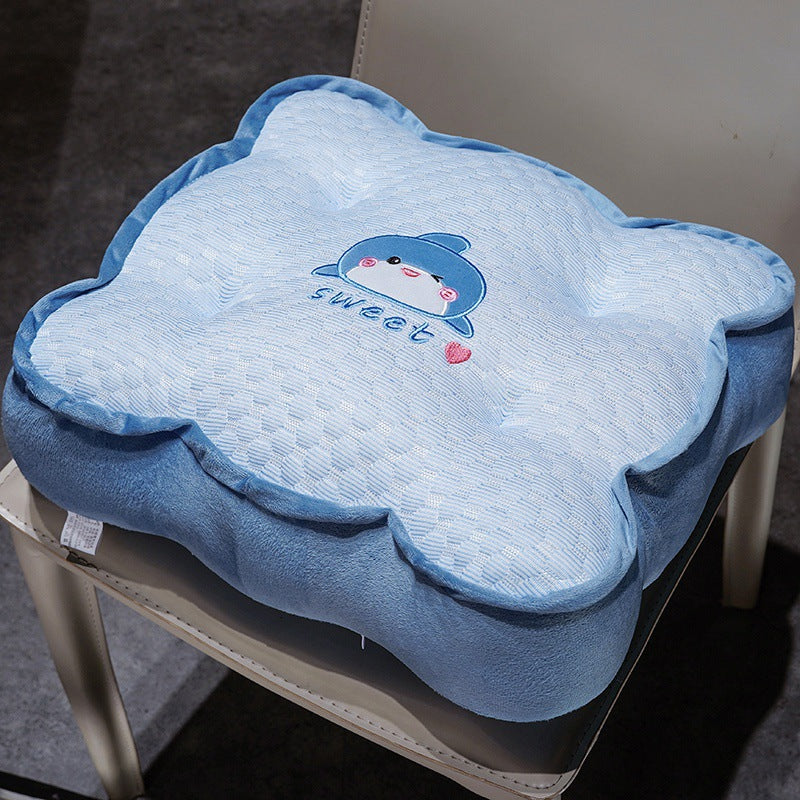 Plush comfort seat cushion with cute animal motif Kalsten