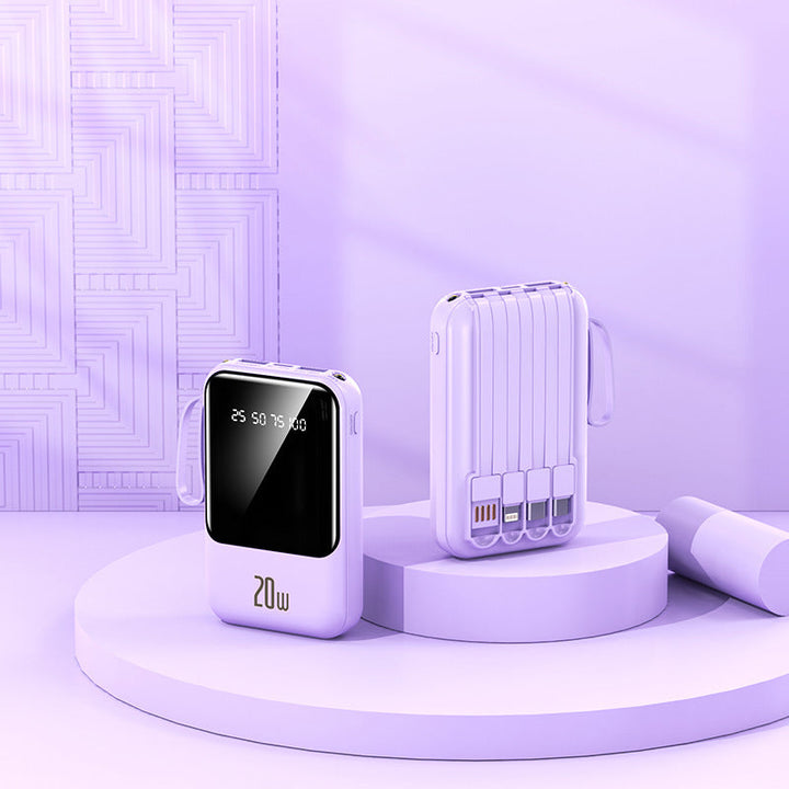 Portable power bank with state-of-the-art charging display and fast USB-C connection Kalsten