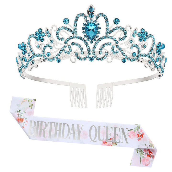 Women's Festive Crown with Elegant Sash Kalsten