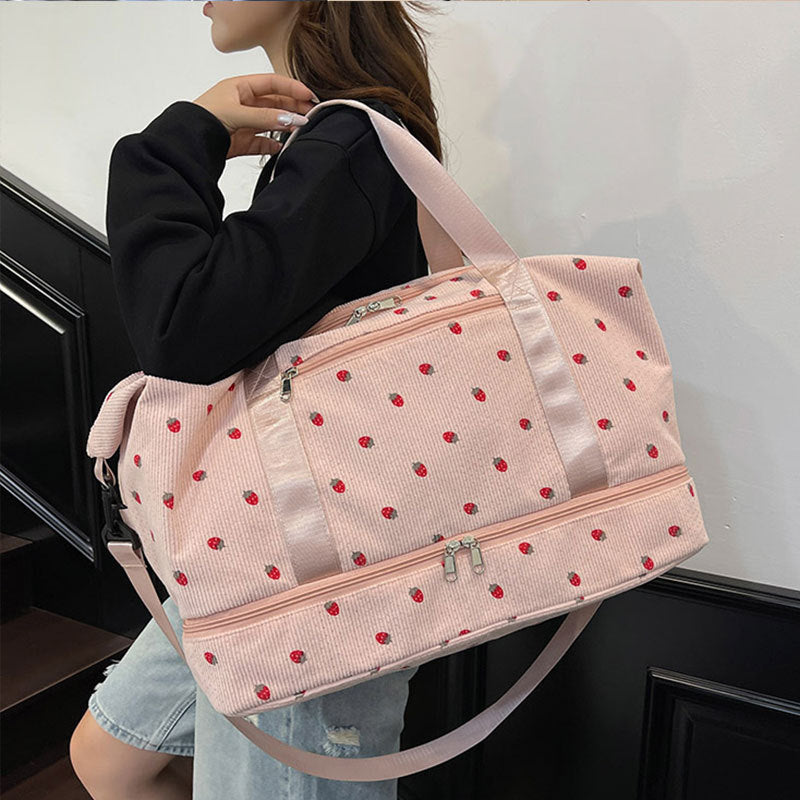 Multifunctional sport and travel bag with floral pattern Kalsten