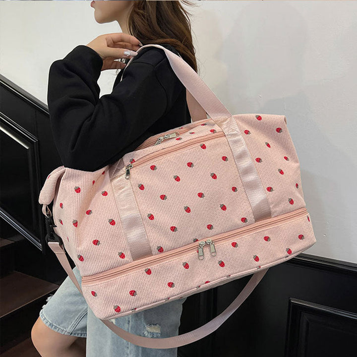 Multifunctional sport and travel bag with floral pattern Kalsten