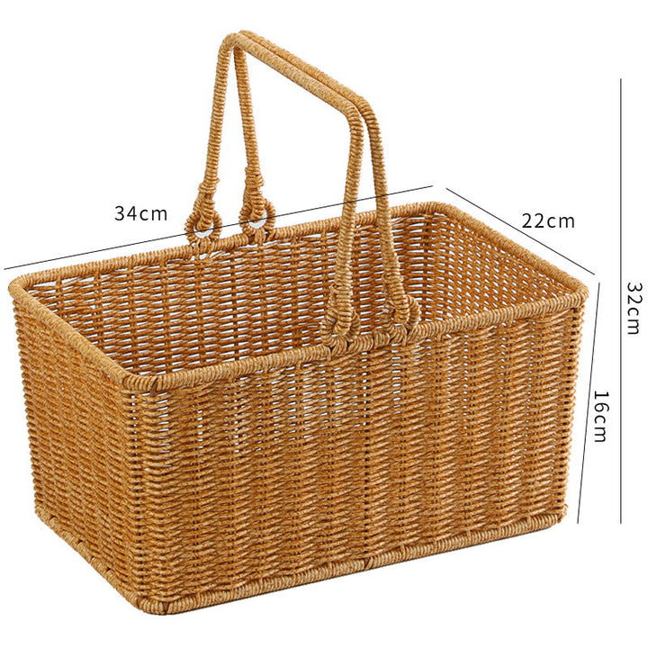 Unisex Rectangular Shopping and Storage Basket Kalsten