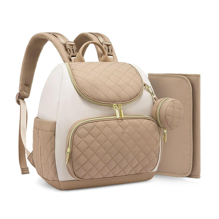 Fashionable backpack with insulating interior and multiple zipper pockets Kalsten
