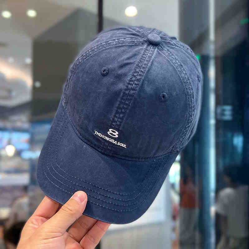 Men's Distressed Cotton Baseball Cap Kalsten