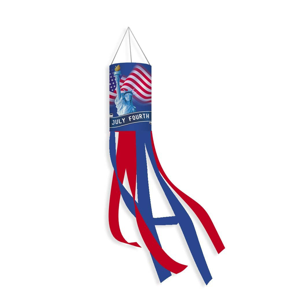 Unisex nan patriotic flag-style outdoor windsock streamer with reinforced ripstop fabric Kalsten