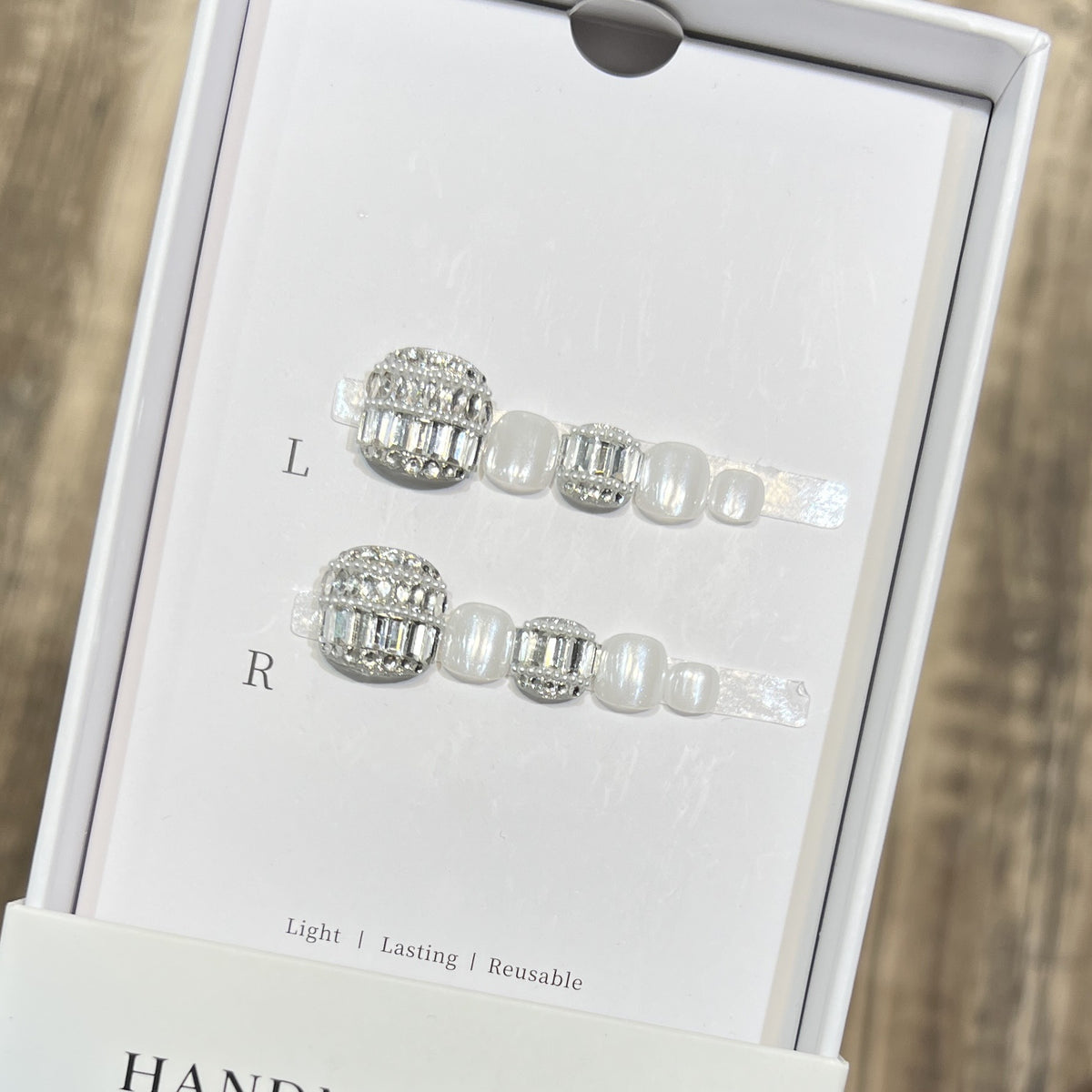 Decorative Crystal-Embellished Hair Clip Set Acalora
