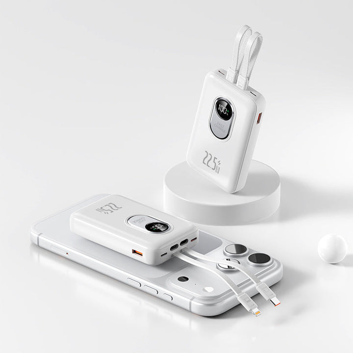 Power bank with fast charging function and integrated cable system Kalsten