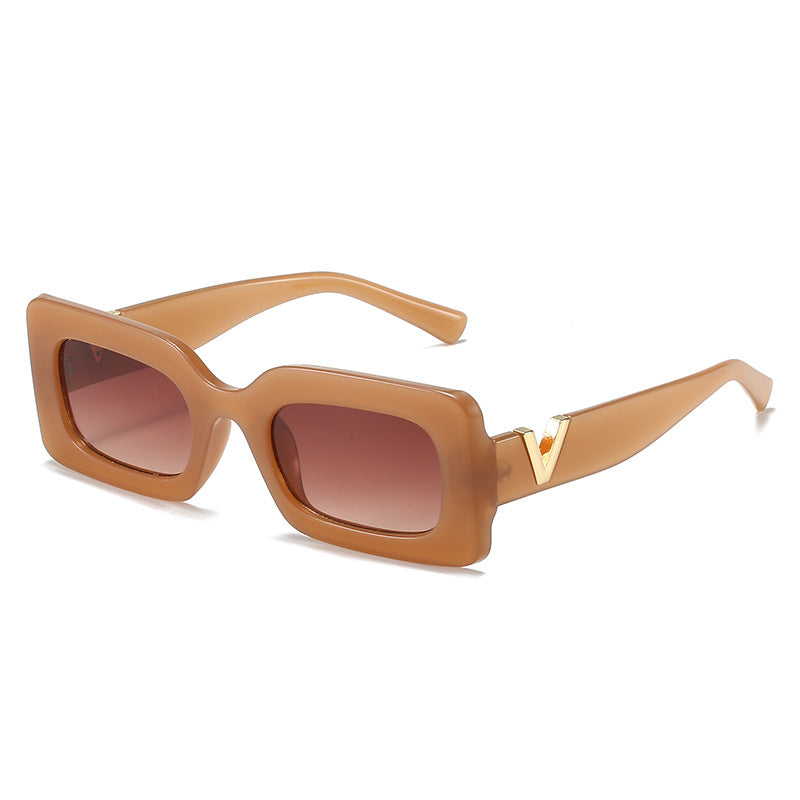 Women's fashionable square sunglasses with stylish metal embellishment Kalsten