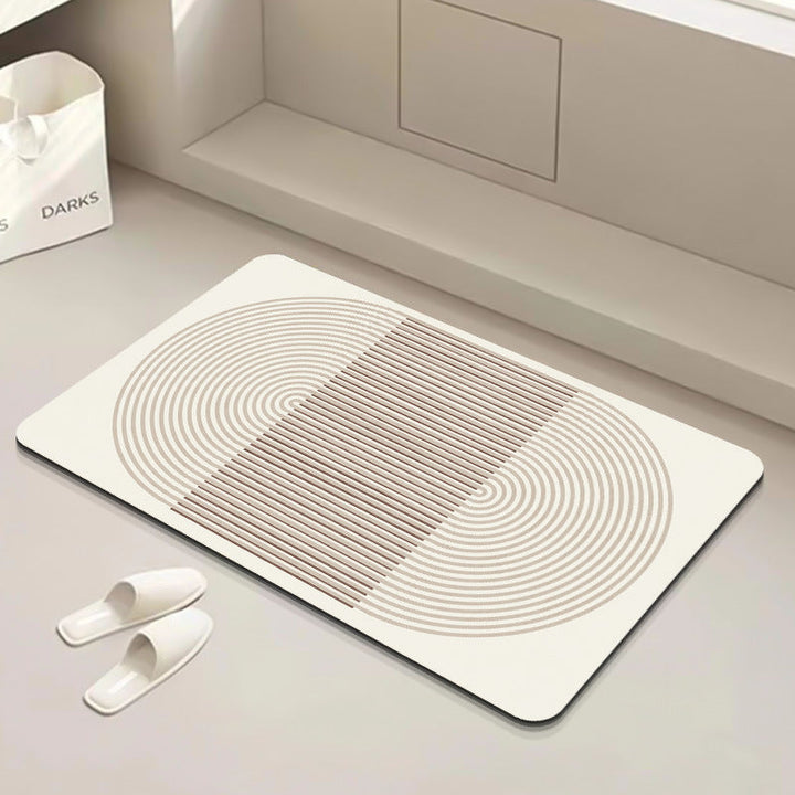 Modern Geometric Bath Mat Kalsten