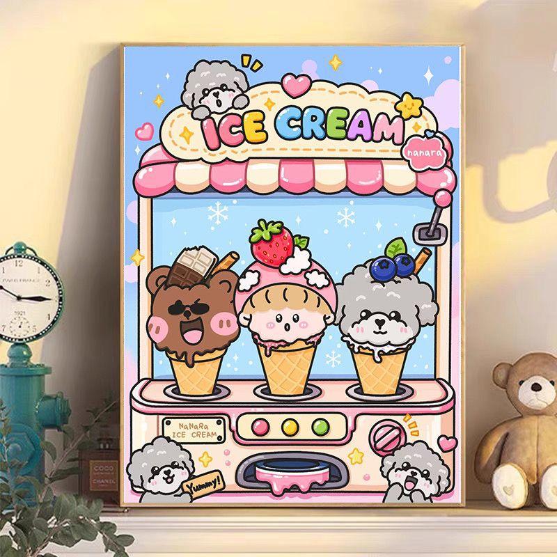 Cute Ice Cream-Themed Wall Art Kalsten