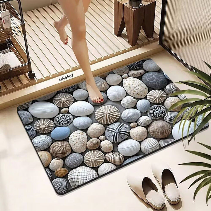 Pebble-Designed Bath Mat Kalsten