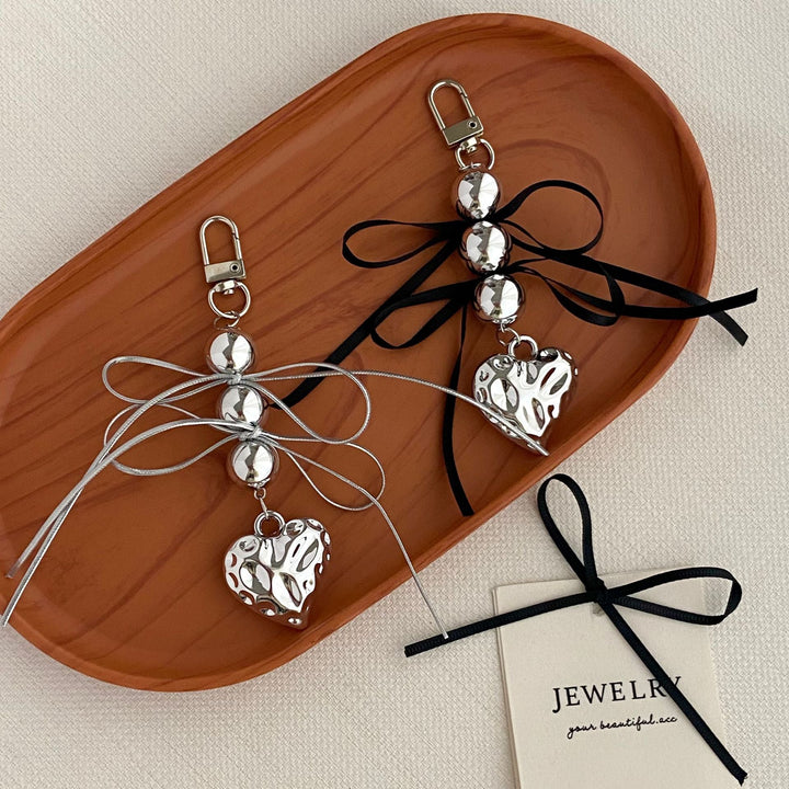 Heart-Embellished Keychain Kalsten