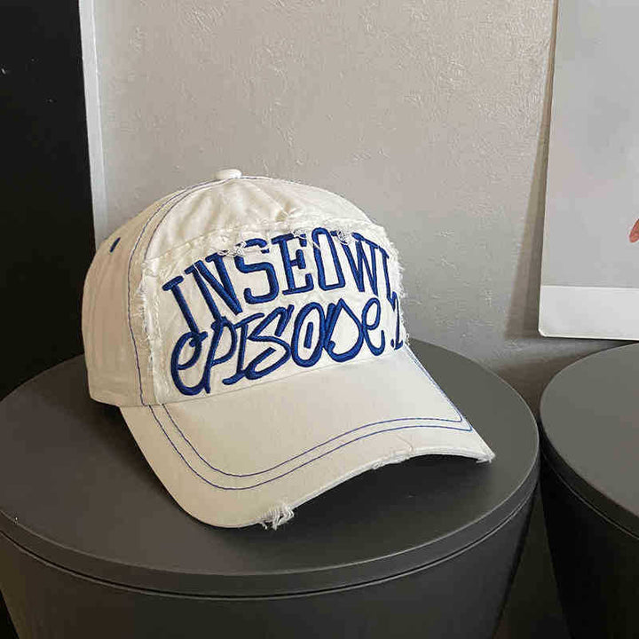 Women's Distressed Artistic Embroidered Cap Kalsten
