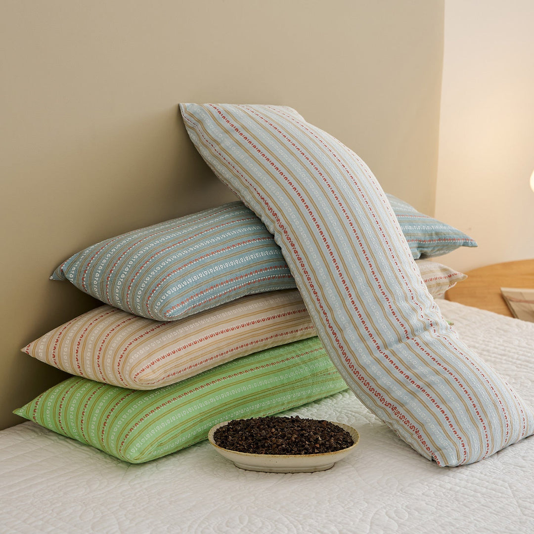 Neck support roll with stylish stripes Kalsten