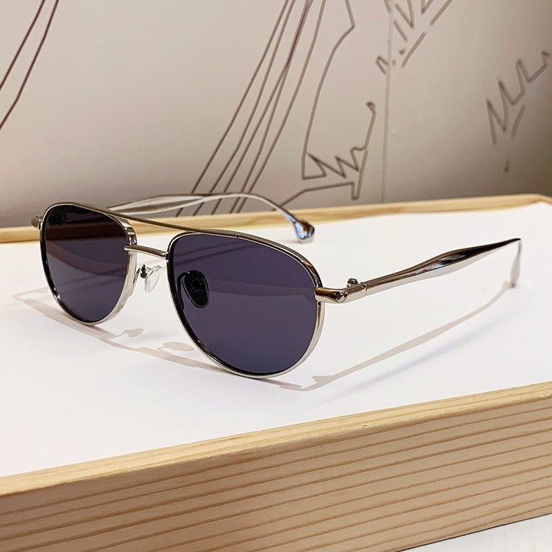 Men's Vintage-Inspired Round Frame Sunglasses Kalsten