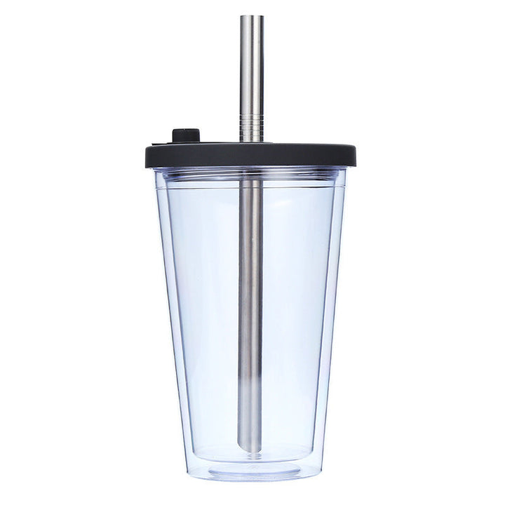 Women's High-Quality Drinking Cup with Integrated Stainless Steel Straw Kalsten