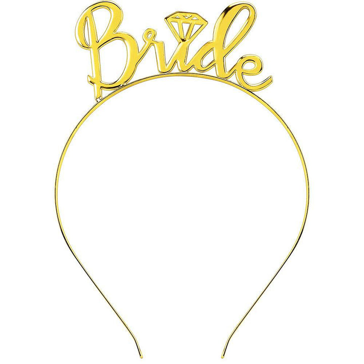 Women's bridal accessories set with shimmering veil and personalized sash Kalsten