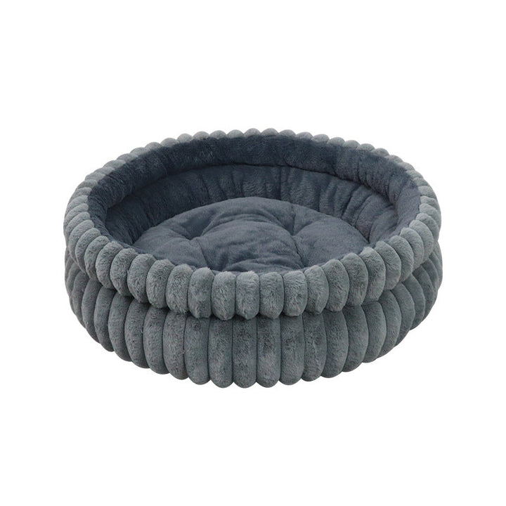 Plush Round Dog Bed
