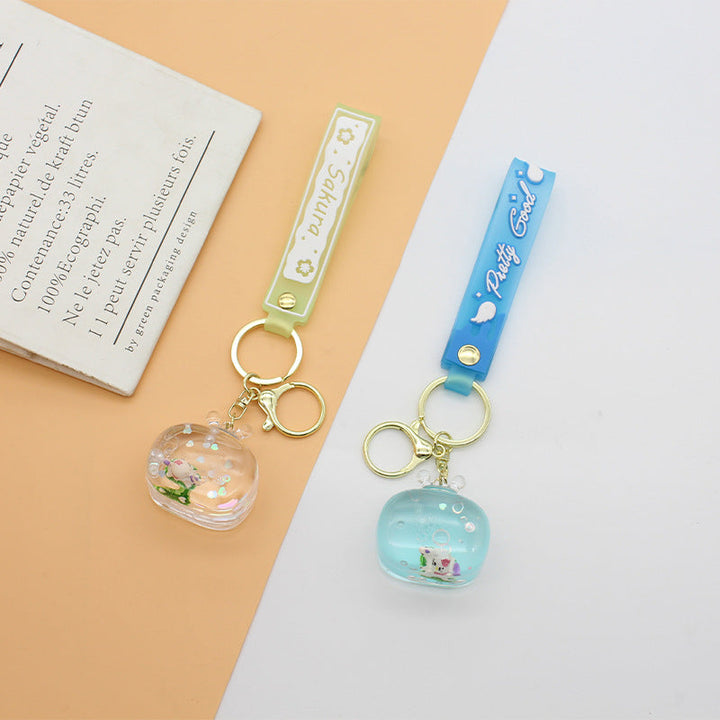 Unisex keychain with detailed water motif Kalsten