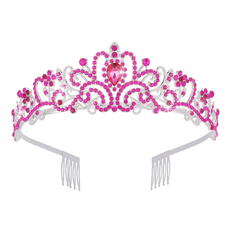 Ladies Sparkling Crystal Tiara with Filigree Design Kalsten