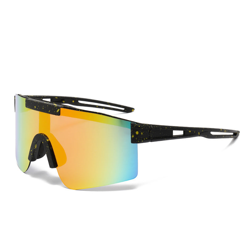 Unisex Sporty Oversized Shield Sunglasses Kalsten