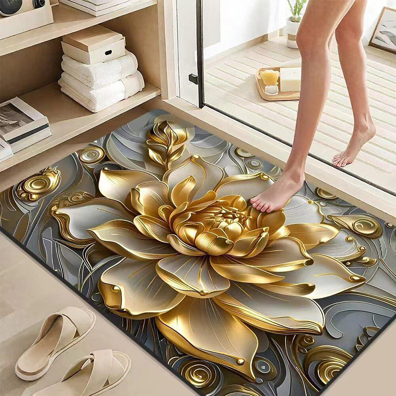 Floral Embellished Bath Mat Kalsten