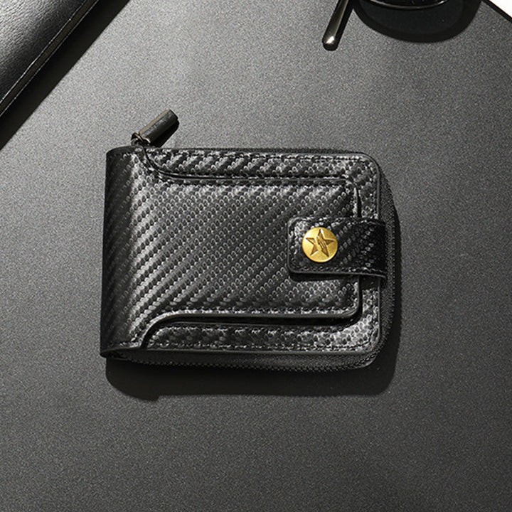 Compact Carbon Fiber Zip Wallet Kalsten