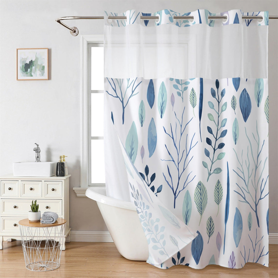 Artistic Floral Shower Curtain Kalsten