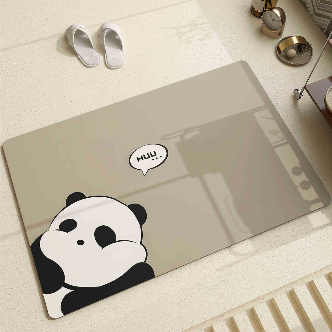 Adorable Panda-Themed Area Mat