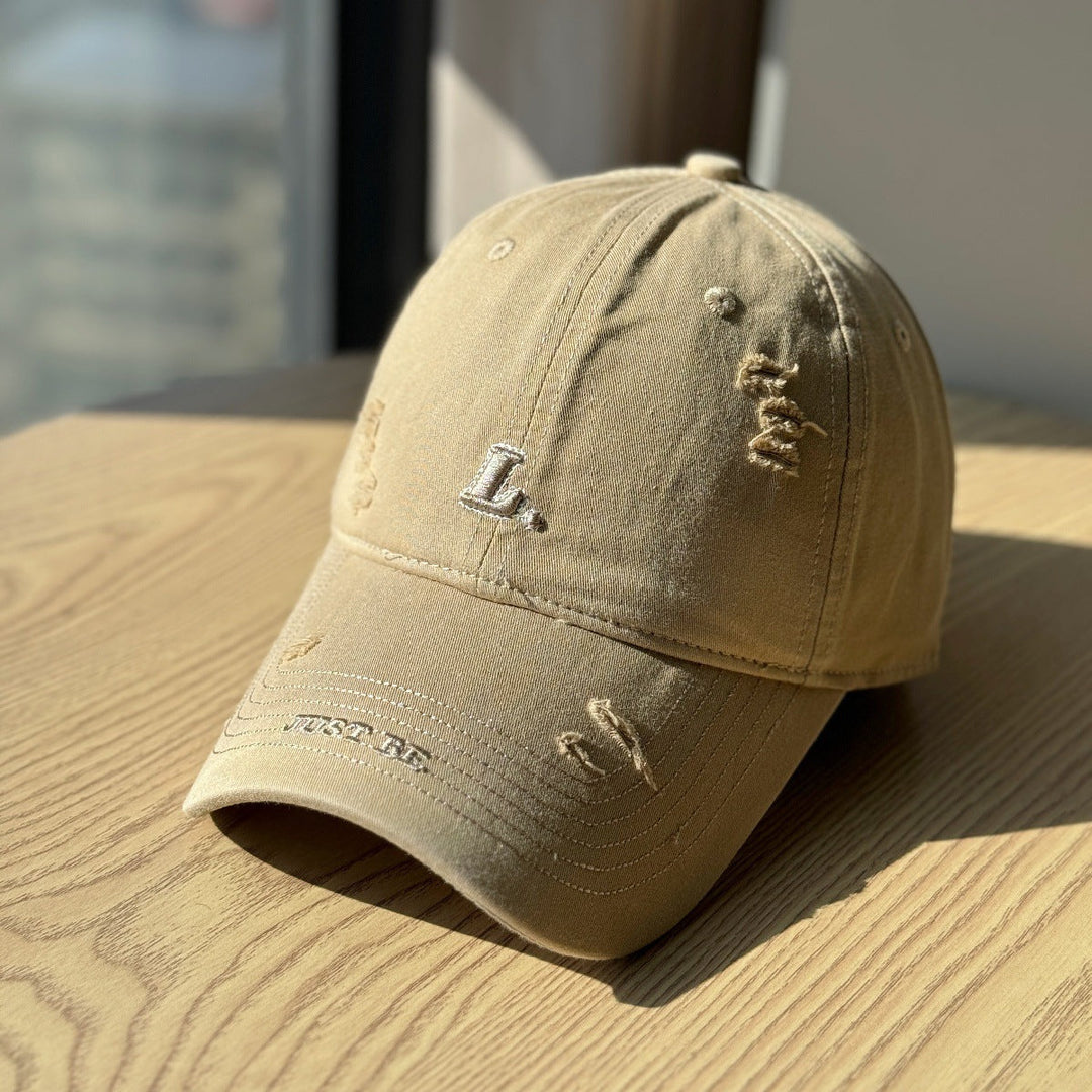 Women's Distressed Cotton Baseball Cap Kalsten