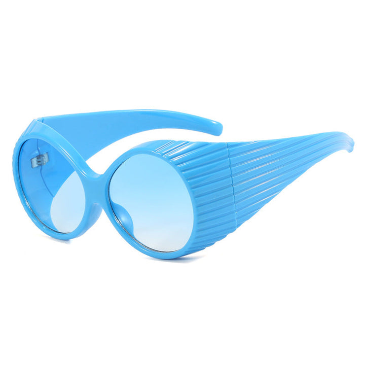 Women's extravagant sunglasses with curved frame Kalsten