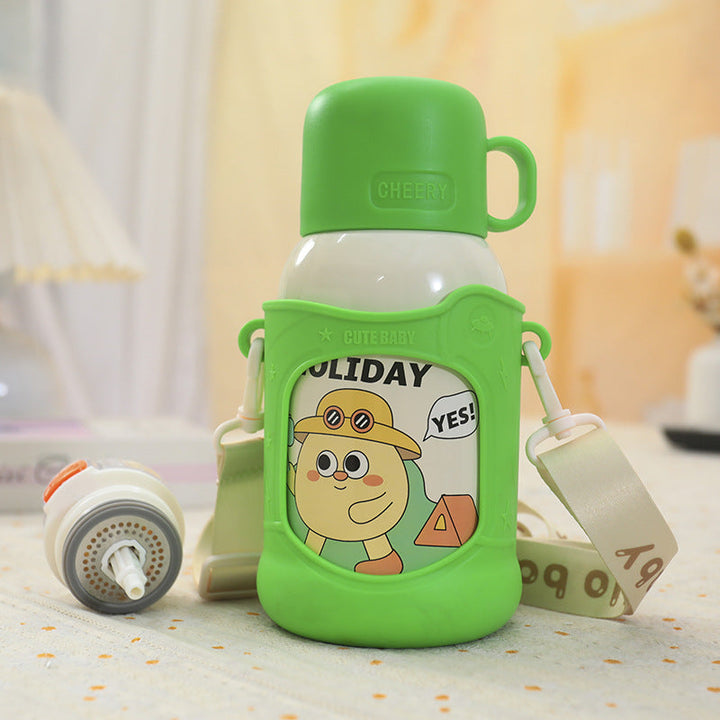 Insulated children's drinking bottle with detachable carrying system Kalsten