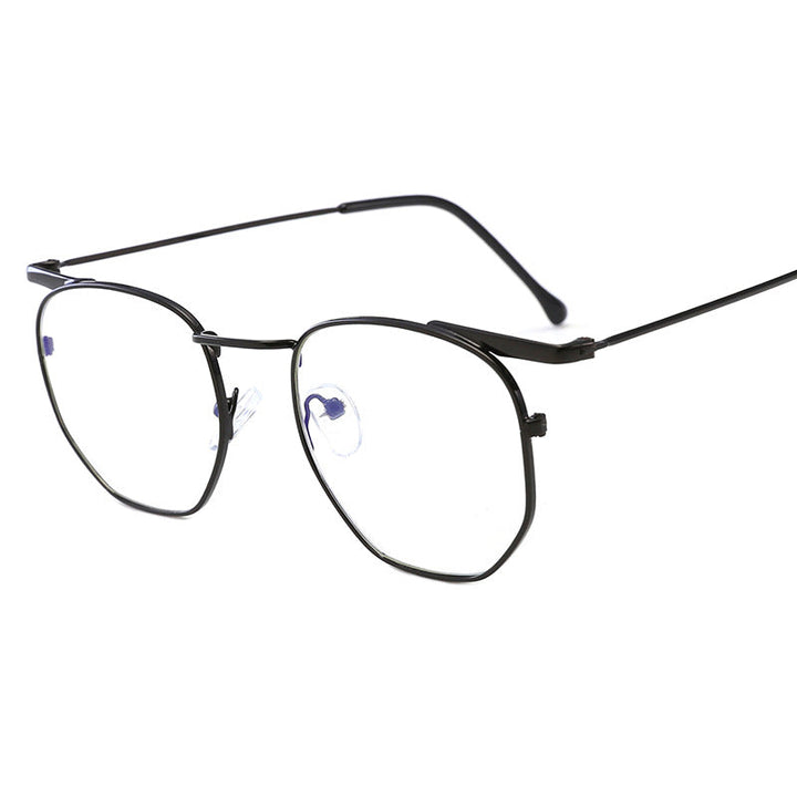 Women's fashionable geometric sunglasses with elegant metal frame Kalsten