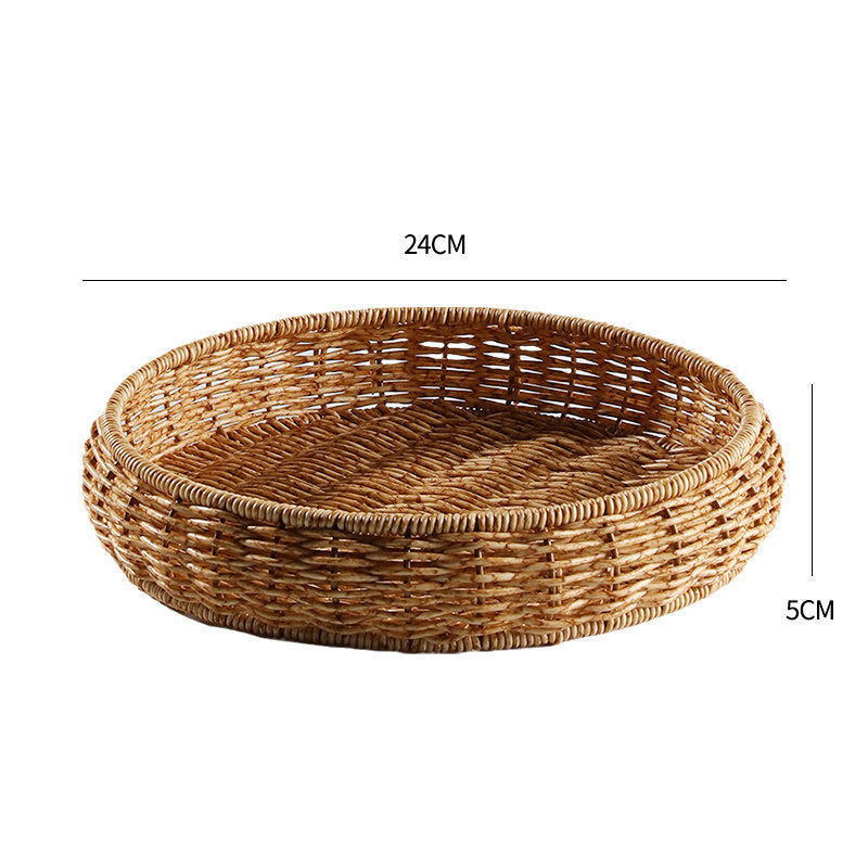 Handwoven Decorative Serving Tray Kalsten 1783754312