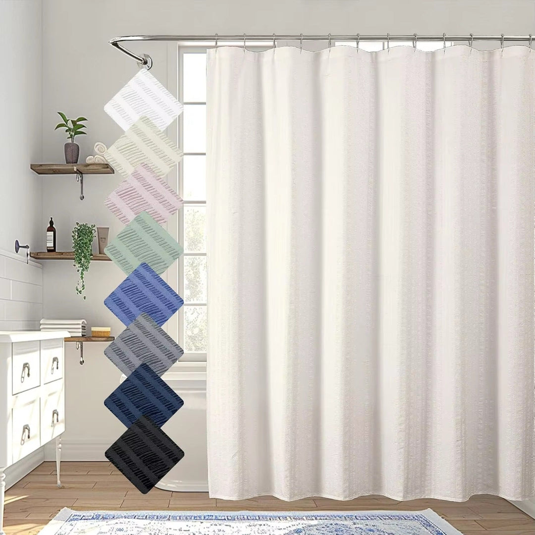 Premium Textured Shower Curtain Kalsten