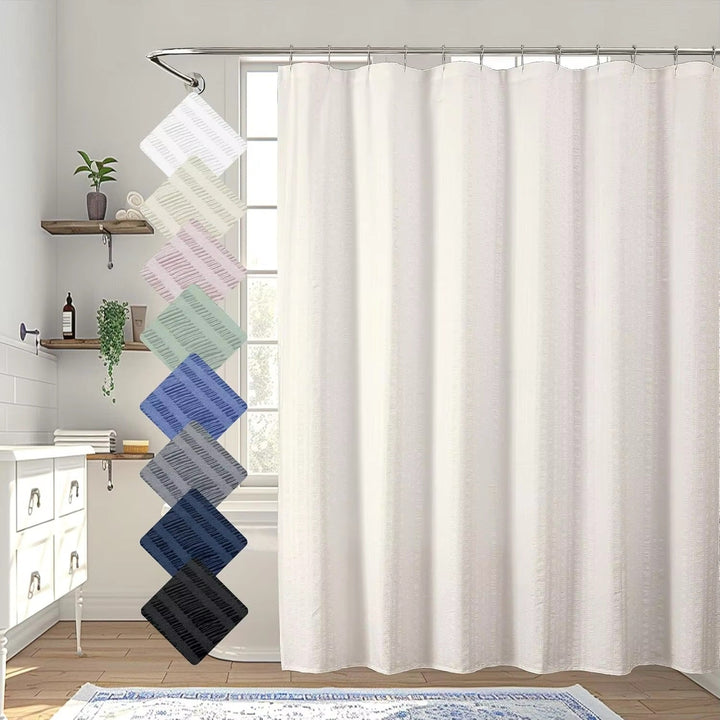 Premium Textured Shower Curtain Kalsten